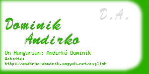 dominik andirko business card